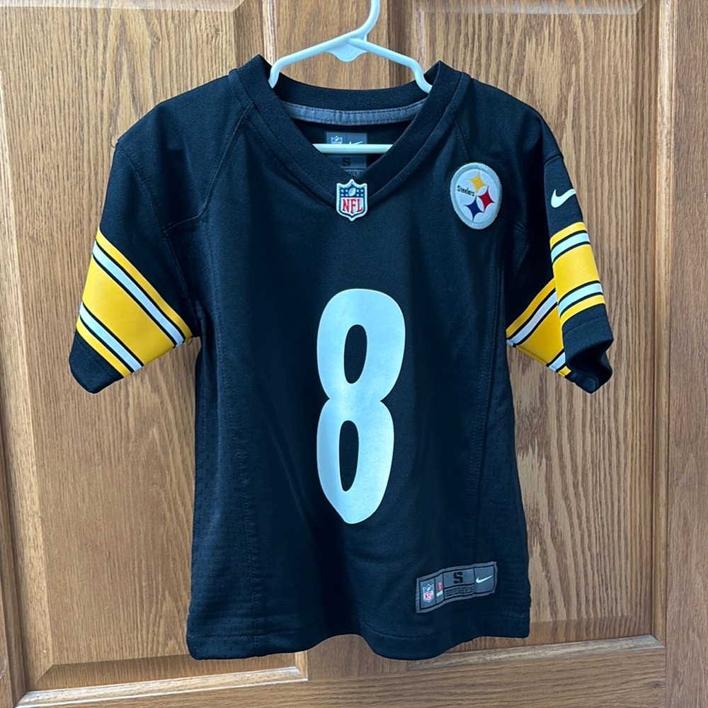 Nike Kids Black and Yellow Steelers Jersey